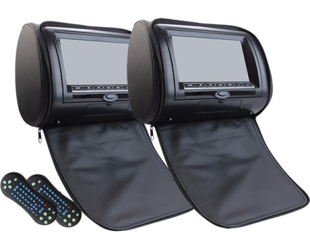 Xwave dual headrest DVD player 7" 16:9, DVD,VCD,MP3,MP4,CD-R,CD-RW/JPG/ FM/USB/SD/MMC ( H761 dual )