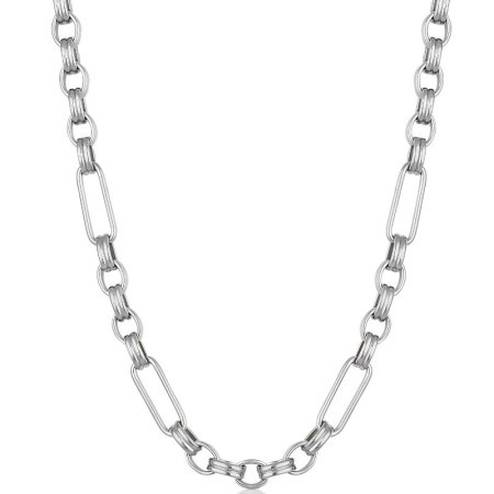 Ženska freelook srebrna ogrlica od hirurškog Čelika ( frj.3.6038.1 )