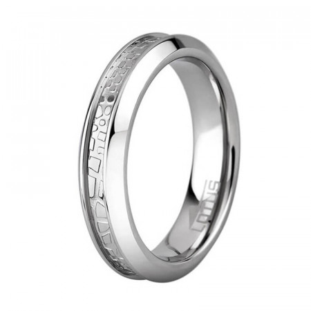 Ženski lotus style steel rings uži staklo prsten od hirurškog Čelika 54 ( ls1429-3/114 ) - Img 1