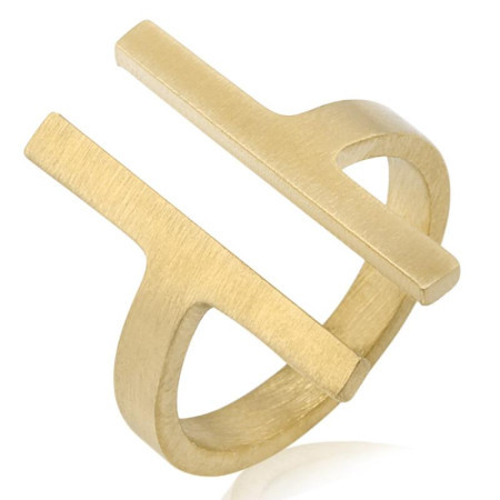Ženski santa barbara polo zlatni prsten od hirurškog Čelika l ( sbj.3.7001.l.2 )