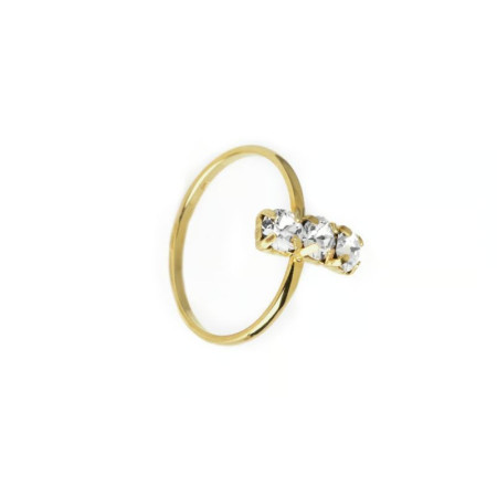 Ženski victoria cruz caterina crystal gold prsten sa swarovski kristalima ( a3707-07da )