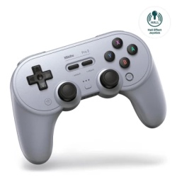 8bitdo pro 2 bt/2.4ghz/multi platform/vibracija/hall effect/tmr/gray bežIčni gamepad
