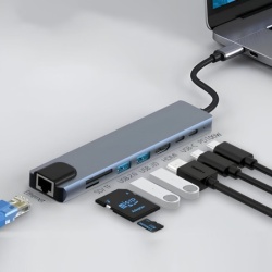 8u1 USB HUB sa HDMI, LAN, USBA, PD, TF/SD ( HUB-USBC1/8 )