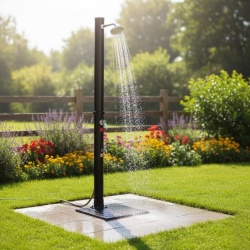 Alberg Solarni Tuš 35L Round ABS i Metal sa Hromiranim Delovima ( L01-KL35 )