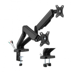 Alpha ldt46-c024ue desk mount 2x17"-32",do 9 kg,tilt: 180°,rotacija:360°,zaokret:180°,vesa100 x100 ( LDT46-C024UE ) - Img 1