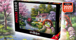 Anatolian Puzzle Spring Cottage In Full Bloom 1500 elemenata ( 145566 ) - Img 2