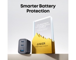 Anker Prime 70W GaN zidni brzi punjač, 3-porta (2x USB-C i 1x USB-A) crni -6