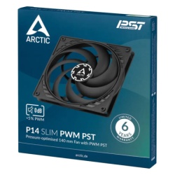 Arctic P14 SLIM PWM PST black ACFAN00268A Ventilator kuciste 140mm ( 112-0068 )