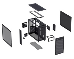 Asus PRIME AP303 TG BLACK micro-ATX kućište crno -8
