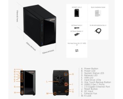 Asustor NAS Storage Server DRIVESTOR 2 Pro AS3302T v2