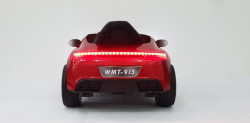 Audi 915 - Crveni Auto na akumulator sa kožnim sedištem i mekim gumama + funkcija ljuljanja - Img 3