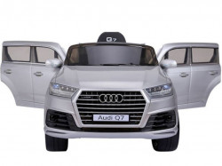 Audi Q7 Licencirani automobil sa kožnim sedištem i mekim gumama - Sivi - Img 3