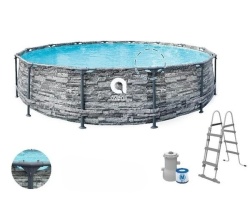Avenli Stone Frame plus bazen 360x100 sa Merdevinama i pumpom