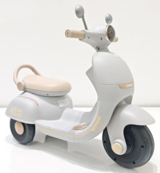 Baby motor skuter 6v 1motor bež siva ( 744314B )