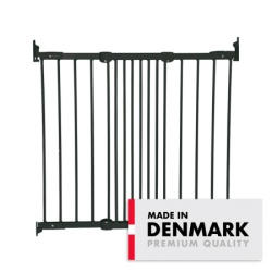 BabyDan FlexiFit sigurnosna ogradica za vrata i stepenice 67–105.5 cm – metalna, zidna montaža,crna ( 20002 )