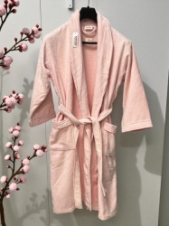 Bade Mantil Frotir - L veličina Model G Roze boja ( VLK000312- Model Grozebojal )