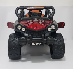 BAGI BJ-5900 - Dečiji Auto na akumulator sa kožnim sedištem i mekim gumama - funkcija ljuljanja - Crveni - Img 2