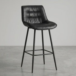 Barska stolica Valeta Crna/Noge crne mat ( 776-069 )