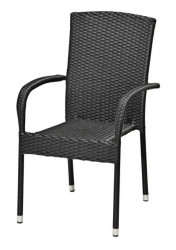 Baštenska stolica Haldbjerg čelik/patan crna ( 3700116 ) - Img 2