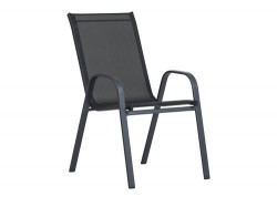Baštenska stolica leknes čelik/tekstil crna ( 3786940 ) - Img 6