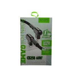 Bavin kabl cb258cc 90° 60w 1,2m type c-type c bela ( 90137 )