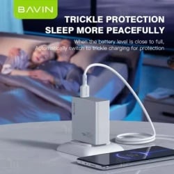 Bavin punjač 120W USB-A + kabl type-C bela ( 90038 )-5