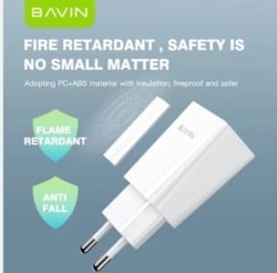 Bavin punjač 2.4A USB-A + kabl type-C bela ( 90027 )-6