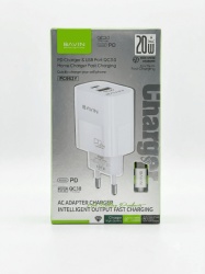 Bavin punjač 20W PD Usb A/Type C + kabl C-C PC963Y-CC bela ( 90069 )