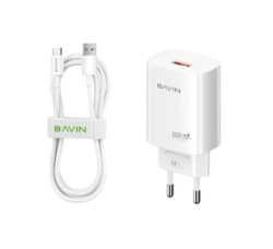 Bavin punjač 22.5w Usb A + kabl Type C bela ( 90051 )-1