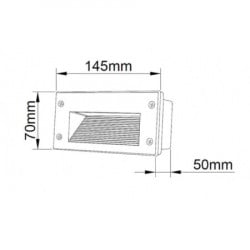 BB Link ugradna zidna LED lampa 3W ( JM-041/A ) - Img 2