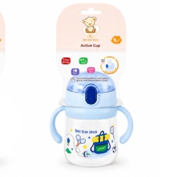Bbo solja sa slamcicom i ruckama (260ml) – blue ( 52143B )