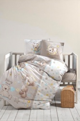 Bebi posteljina od 100% pamuka - Litlle Bear - savršena udobnost za miran san ( VLK000639-littlebear )