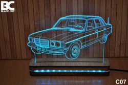 Black Cut 3D Lampa jednobojna - Mercedes ( C07 ) - Img 1