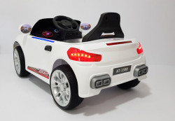 BMW 2 Auto na akumulator sa kožnim sedištem i mekim gumama - Beli - Img 4