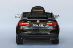 BMW 6 GT Licencirani Auto za decu na akumulator sa kožnim sedištem i mekim gumama - Crni ( BMW GT ) ( BJ 2164 ) - Img 3