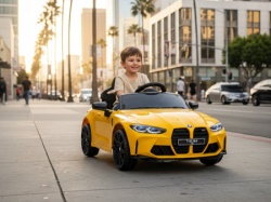 BMW M4 licencirani auto na akumulator Žuti