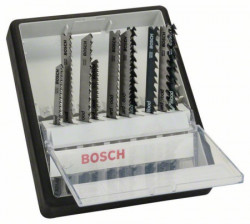 Bosch 10-delni Robust Line set listova ubodne testere Wood Expert T-prihvat Bosch 2607010540, T 101 AO T 101 B T 101 BR T 101 AOF T 101