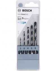 Bosch HSS spiralna burgija PointTeQ 2,0/3,0/4,0/5,0/6,0 mm sa šestougaonim HEX prihvatom pakovanje od 5 komada - 2607002824 ( 2607002824 )