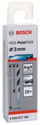 Bosch HSS spiralna burgija PointTeQ 3,0 mm 1 komad ( 2608577198. )