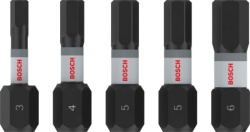 Bosch PRO Hex Impact bitovi H3, H4, H5 x2, H6, 25 mm 5/1 ( 2608521U59 )