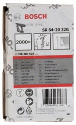 Bosch SK64 20G Ravni ekser sa upuštenom glavom 32 mm pocinkovana ( 2608200528 )