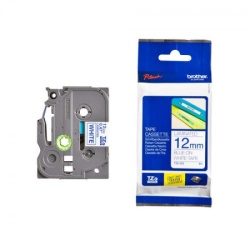 Brother Lam.traka 12mm plavo/belo ( TZE233 )