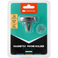 Canyon CH-2 car holder for smartphones,magnetic suction function ,with 2 plates(rectanglecircle), black ,44*44*40mm 0.035kg ( CNE-CCHM2 )  - Img 3