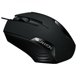 Canyon CM-02 wired optical mouse with 3 buttons, DPI 1000, Black, cable length 1.25m, 120*70*35mm, 0.07kg ( CNE-CMS02B ) - Img 4