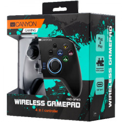 Canyon GP-W3 2.4G wireless controller with built-in 600mah battery, 1M Type-C charging cable ,6 axis motion sensor support nintendo switch  - Img 2