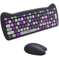 Canyon HSET-W6 EN/AD Keyboard+Mouse Kitty Edition AAA+?? Wireless Violet ( CNS-HSETW6VT-AD ) -4