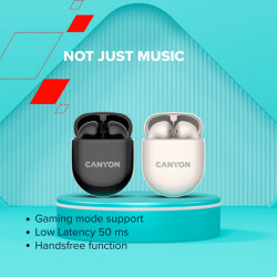 Canyon TWS-6, Bluetooth headset Beige ( CNS-TWS6BE )  - Img 11