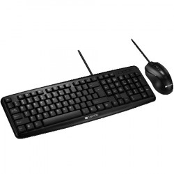 Canyon USB standard KB, water resistant AD layout bundle with optical 3D wired mice 1000DPI black ( CNE-CSET1-AD ) - Img 1