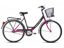 Capriolo paris lady bicikl 26" pink-grafit 19" Ht ( 914271-19 )