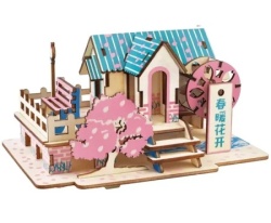 Čarolijashop 3d eko drvena puzzle - PROLEĆNA VILA ( 1238)